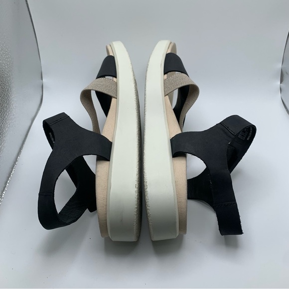 ECCO Flowt Women's Nubuck Flat slingback comfort black Sandal 41 US 10-10.5 1299 - Picture 12 of 13